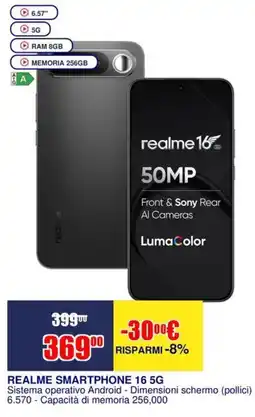 Trony REALME SMARTPHONE 16 5G offerta