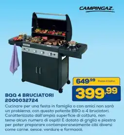 Euronics CAMPINGAZ BBQ 4 BRUCIATORI offerta