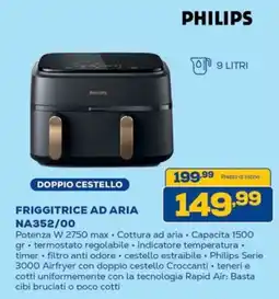 Euronics PHILIPS FRIGGITRICE AD ARIA NA352/00 offerta