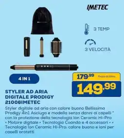 Euronics Styler ad aria digitale Prodigy IMETEC offerta