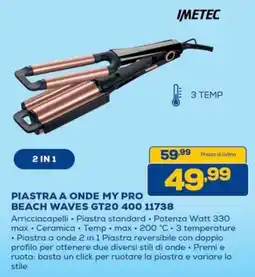 Euronics IMETEC PIASTRA A ONDE MY PRO BEACH WAVES offerta