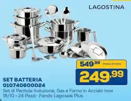 Euronics LAGOSTINA SET BATTERIA offerta