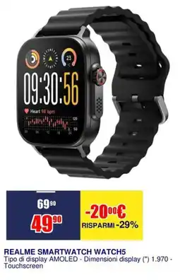 Trony REALME SMARTWATCH WATCH5 offerta