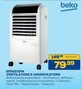 Beko VENTILATORE E UMIIFICATORE