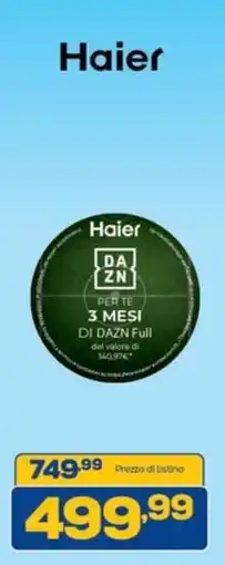 Euronics Haier offerta