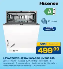 Euronics Lavastoviglie da incasso Hisense offerta