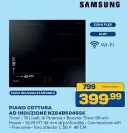 Euronics Samsung Piano cottura ad induzione NZ64B5045GK offerta