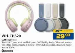 Euronics Sony Cuffie wireless offerta