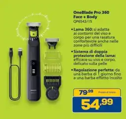 Euronics OneBlade Pro 360 Face + Body offerta