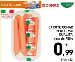 Spazio Conad Carote Conad Percorso Qualita' offerta