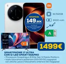 Euronics SMARTPHONE 17 ULTRA CON Q-LED SMART 50APRO offerta