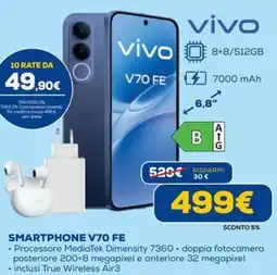 Euronics vivo V70 FE offerta