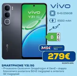 Euronics vivo Y31 5G offerta