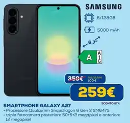 Euronics SAMSUNG SMARTPHONE GALAXY A27 offerta