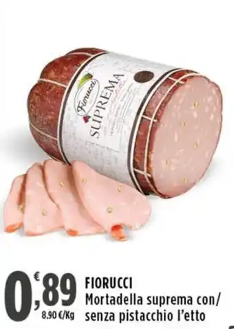 Rossotono Carrefour Fiorucci Mortadella suprema offerta