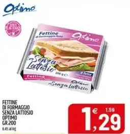 Ard Discount Fettine di formaggio fuso Senza Lattosio Optimo offerta
