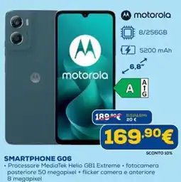 Euronics motorola SMARTPHONE G06 offerta