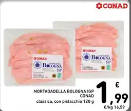 Spazio Conad Mortadella Bologna IGP CONAD classica, con pistacchio offerta