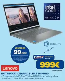 Euronics Lenovo NOTEBOOK IDEAPAD SLIM 5 16IMH10 offerta