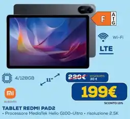 Euronics TABLET REDMI PAD2 offerta