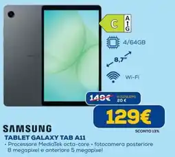 Euronics SAMSUNG TABLET GALAXY TAB A11 offerta