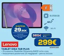 Euronics Lenovo TABLET IDEA TAB PLUS offerta