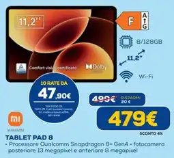 Euronics TABLET PAD 8 Xiaomi offerta