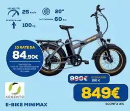 Euronics E-BIKE MINIMAX offerta
