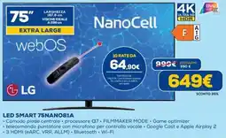 Euronics LED SMART 75NANO81A offerta