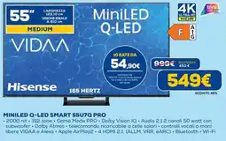 Euronics MINILED Q-LED SMART 55U7Q PRO offerta