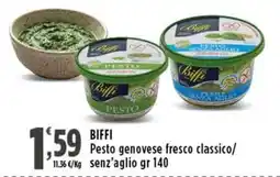 Rossotono Carrefour BIFFI Pesto genovese fresco classico offerta