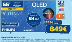 Euronics OLED SMART 55OLED770 PHILIPS offerta
