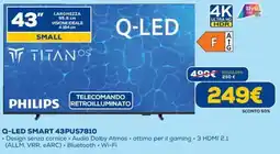 Euronics PHILIPS Q-LED SMART 43PUS7810 offerta