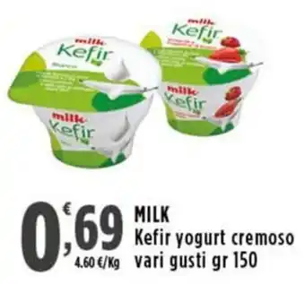 Rossotono Carrefour MILK Kefir yogurt cremoso offerta