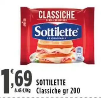 Rossotono Carrefour Sottilette Classiche offerta