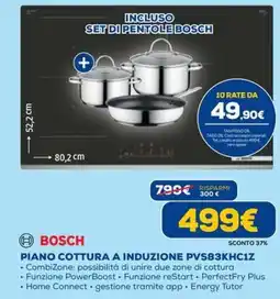 Euronics PIANO COTTURA A INDUZIONE BOSCH offerta