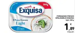 Spazio Conad FORMAGGIO FRESCO SPALMABILE EXQUISA light offerta