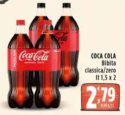 Rossotono Carrefour Coca Cola Bibita classica/zero offerta