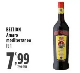 Rossotono Carrefour Beltion Amaro mediterraneo offerta