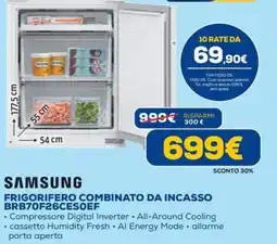 Euronics SAMSUNG FRIGORIFERO COMBINATO DA INCASSO offerta