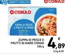 Spazio Conad ZUPPA di PESCE e FRUTTI di MARE CONAD offerta