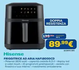 Euronics Hisense FRIGGITRICE AD ARIA HAF1800DCD offerta