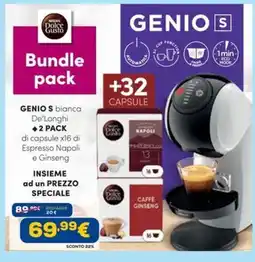 Euronics GENIO S bianca De'Longhi offerta