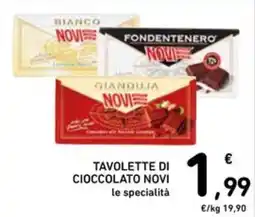 Spazio Conad Tavolette di cioccolato Novi offerta