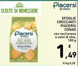 Spazio Conad Sfoglie croccanti Piacersi offerta