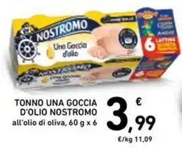 Spazio Conad TONNO UNA GOCCIA D'OLIO NOSTROMO offerta