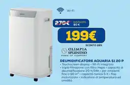 Euronics Olimpia Splendid Deumidificatore Aquaria S1 20 P offerta