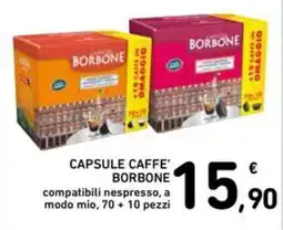Spazio Conad Capsule caffè Borbone offerta