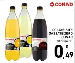Spazio Conad COLA/BIBITE GASSATE ZERO CONAD offerta