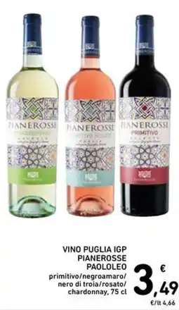 Spazio Conad Vino Puglia IGP Pianerose offerta